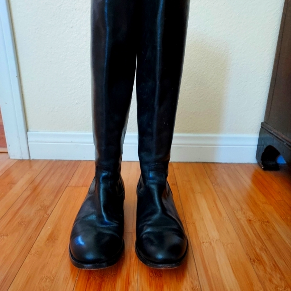 Frye Melissa Button Back Zip Boots.
